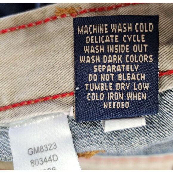 Y2K Marithe Francois Girbaud Double Button Skater Hip Hop Blue Jeans Size 44 - Picture 5 of 16